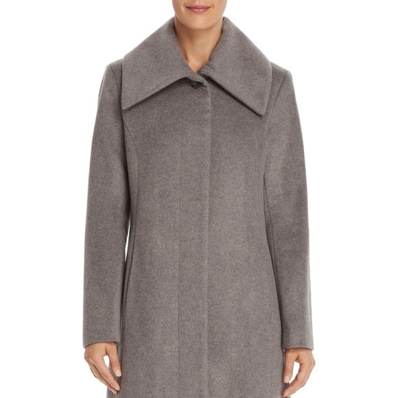 Cole Hann Platinum Wool Blend Coat - Picture 5 of 5